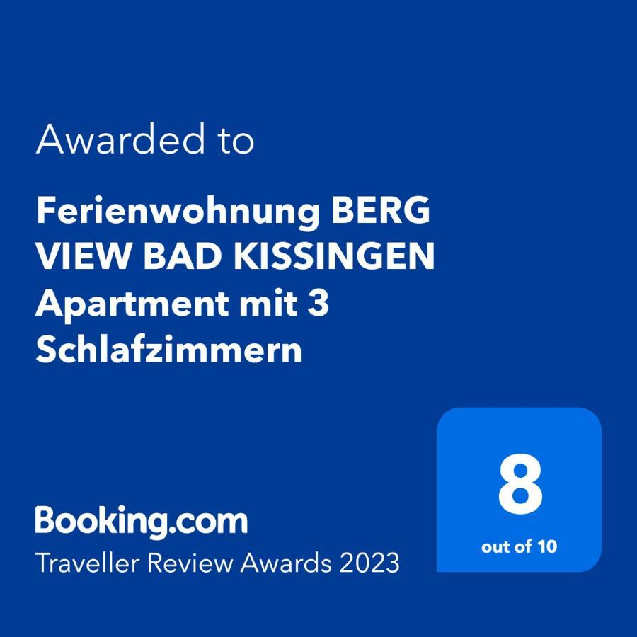 Ferienwohnung Berg View Bad Kissingen Apartment Mit 3 Schlafzimmern Exterior photo